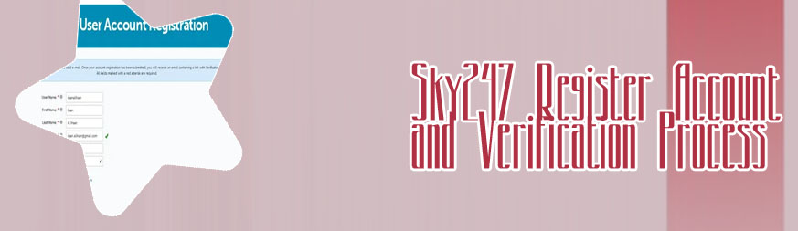 Register account on sky247